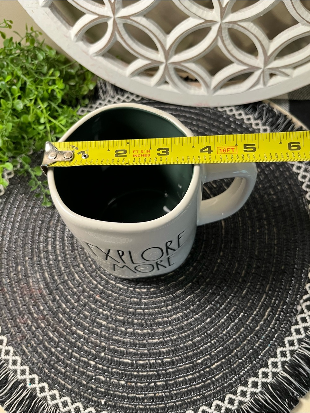 Rae Dunn White Ceramic Camper Mug With Explore More-Never Used - Picture 8 of 9